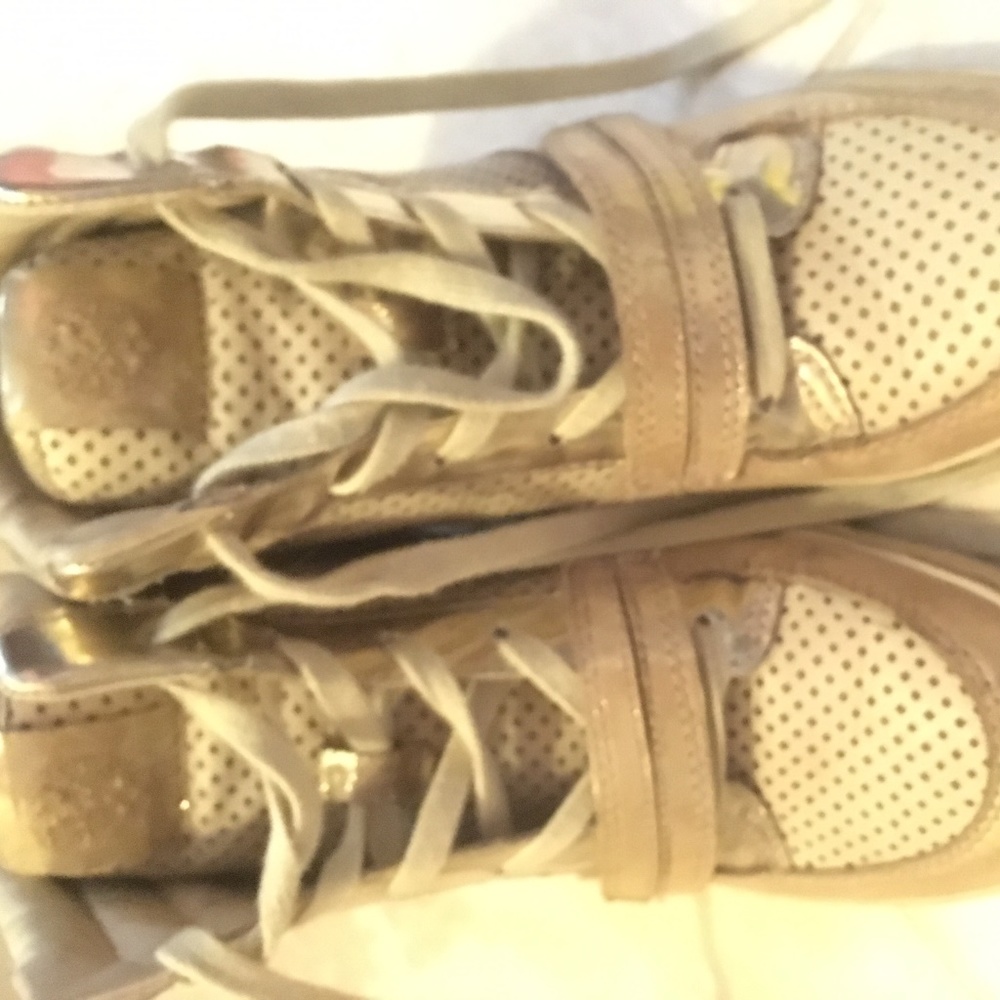 Beige Platform Sneakers